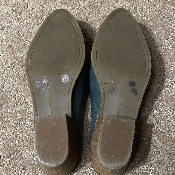 Lucky Brand Women’s Slip-On Leather Mules Teal Green 7M Academia Career - Picture 5 of 7